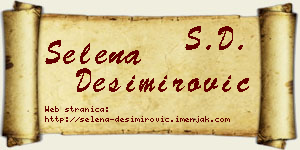 Selena Desimirović vizit kartica